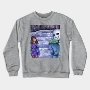 A Snowy Stroll Crewneck Sweatshirt